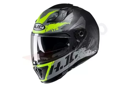 HJC I70 Rias Black/Flo Green L motociklistička kaciga koja pokriva cijelo lice-1