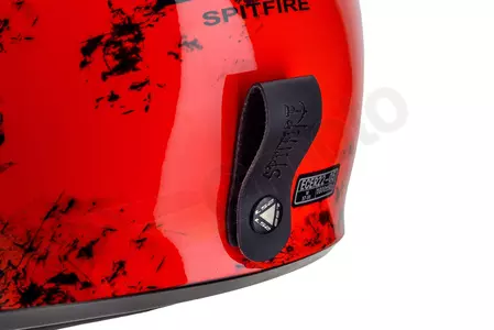 LS2 OF599 SPITFIRE RUST WHITE RED S open face Motorradhelm-9