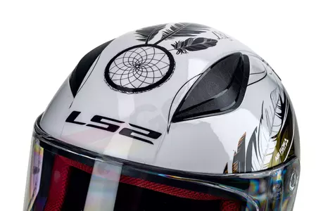 Motociklistička kaciga koja pokriva cijelo lice LS2 FF353 RAPID BOHO W/B PINK L-10