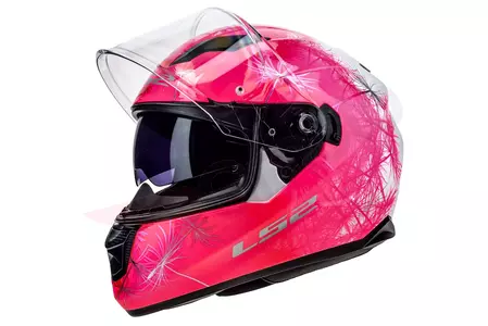 Motociklistička kaciga koja pokriva cijelo lice LS2 FF320 STREAM EVO WIND WHITE PINK XL-1