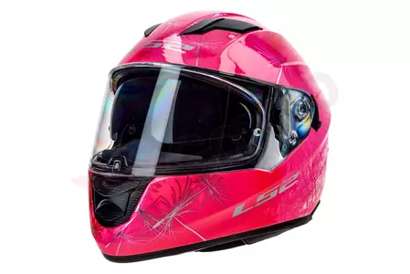 Motociklistička kaciga koja pokriva cijelo lice LS2 FF320 STREAM EVO WIND WHITE PINK XL-2