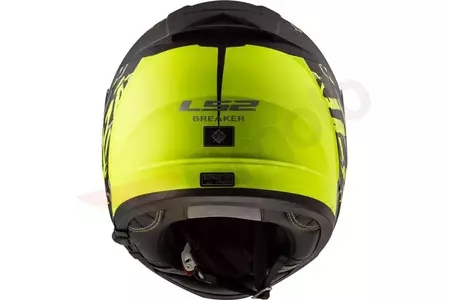 LS2 FF390 BREAKER MATT FELINE H V YELLOW S casco integral de moto-3