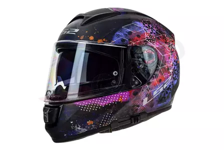 LS2 FF397 VECTOR capacete integral de motociclista COSMOS MAT PRETO ROSA XS-2