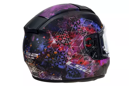 LS2 FF397 VECTOR capacete integral de motociclista COSMOS MAT PRETO ROSA XS-6