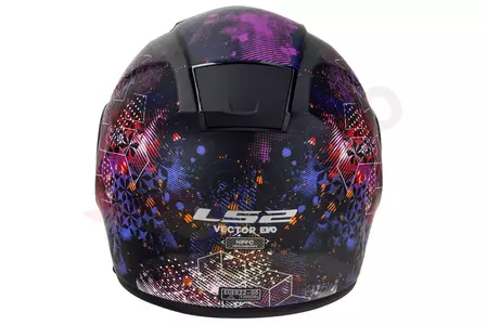 LS2 FF397 VECTOR capacete integral de motociclista COSMOS MAT PRETO ROSA XS-7