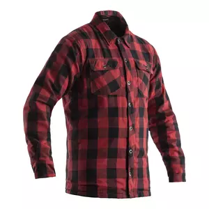Camisa de moto RST Lumberjack Aramid CE cuadros rojos S - 102115-RED-40