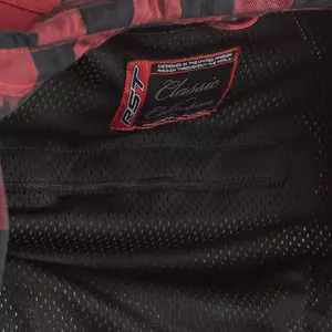 RST Lumberjack Aramid CE camisa de moto M a cuadros rojos-4
