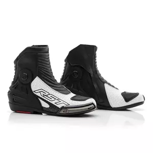 RST Tractech Evo III Short negru/alb 44 cizme sport pentru motociclete