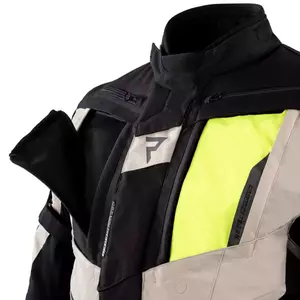 Tekstilna motociklistička jakna Rebelhorn Hardy II, pijesak i crna, 4XL-3