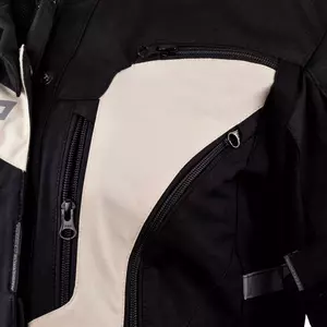 Veste de moto textile pour femme Rebelhorn Hardy II Lady sable-noir XL-4