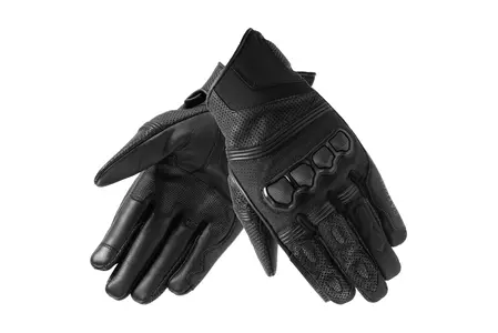 Rebelhorn Patrol Κοντά δερμάτινα γάντια μοτοσυκλέτας μαύρα M-3