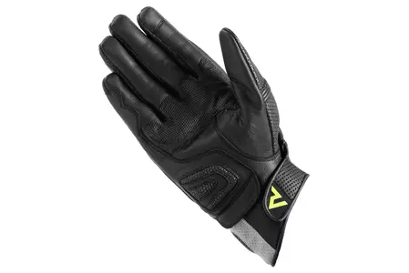 Rebelhorn Patrol Krátké kožené rukavice na motorku černo-šedé M-2