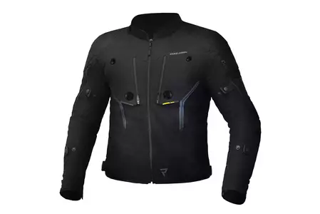 Rebelhorn Borg giacca da moto in tessuto nero 4XL-1