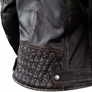Rebelhorn Hunter Pro Lady preto vintage L casaco de couro de motociclista para mulher-5