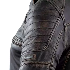Rebelhorn Hunter Pro giacca da moto in pelle nera vintage 4XL-5