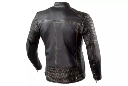 Rebelhorn Hunter Pro giacca da moto in pelle nera vintage L-2