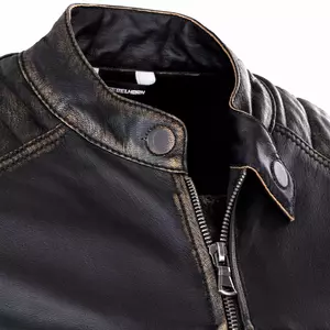 Rebelhorn Hunter Pro chaqueta de moto de cuero negro vintage L-3