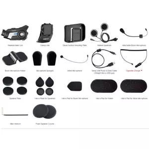 Sena 10C Bluetooth 4.1 1600 m kantama FullHD-kameralla (1 sarja)-8