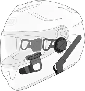 Sena 10U Bluetooth 4.1 Intercom 1600 m Reichweite Lenkerfernbedienung für Shoei GT-Air Helm-2