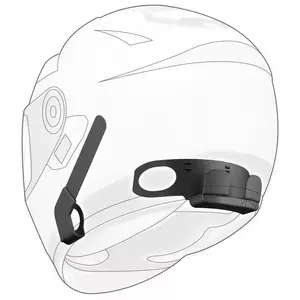 Sena 10U Bluetooth 4.1 intercomunicador com alcance de 1600m controlo remoto de guiador para capacete Shoei Neotec-3