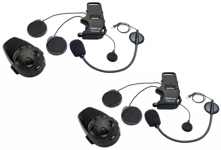 "Sena SMH10" Bluetooth 3.0 vidinio ryšio 900 m atstumu mikrofonų rinkinys (2 komplektai)-3