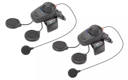 Set di microfoni Sena SMH5 Bluetooth 3.0 con portata di 400 m (2 set)-4
