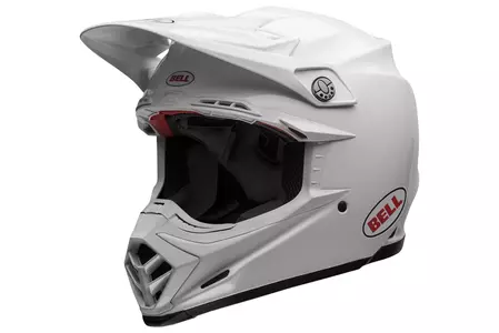 Kask motocyklowy enduro Bell Moto-9 flex solid white L - MOTO9-F-SOL-90-L