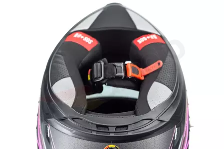 Lazer Rafale Hexa integrēta kaска že motociklet черна розова матова L-12