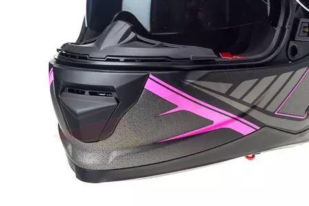 Lazer Rafale Hexa full face motociklistička kaciga crna roza mat L-7