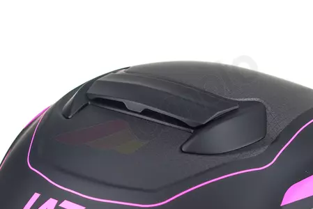 Lazer Rafale Hexa capacete integral de motociclista preto rosa mate L-8