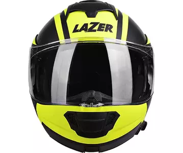 Kask motocyklowy szczękowy Lazer Lugano Z-Generation Czarny Żółty Fluo Szary Matowy L-2