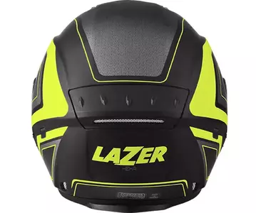Lazer Tango Hexa motorcykelhjelm med åbent ansigt sort gul XS-4