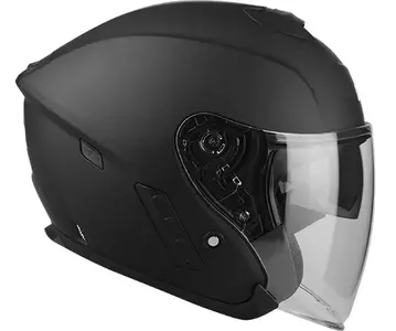 Lazer Tango Z-Line atvērtā sejas ķivere motociklam matēti melna XL-3