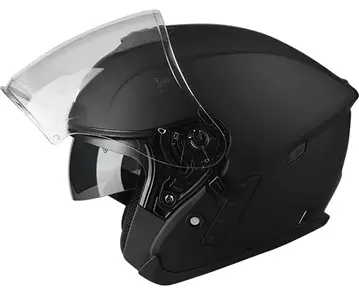 Lazer Tango Z-Line atvērtā sejas ķivere motociklam matēti melna XL-4