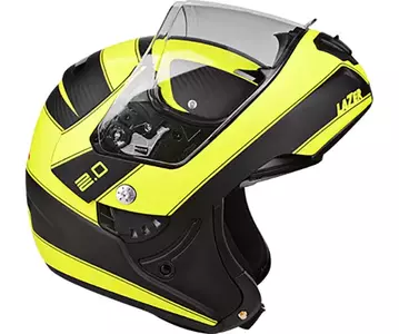 Kask motocyklowy szczękowy Lazer Monaco Evo 2.0 Carbon Yellow XXS-4