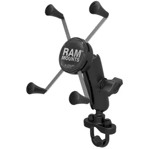 Support universel pour smartphone X-Grip avec pince pour guidon (bras court) Ram Mount