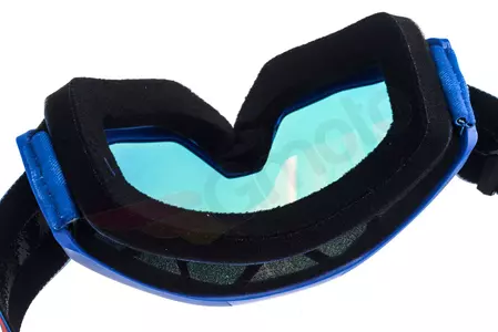 Motorrad Cross Brille Goggle 100% Prozent Strata Nation blau rot verspiegelt-11