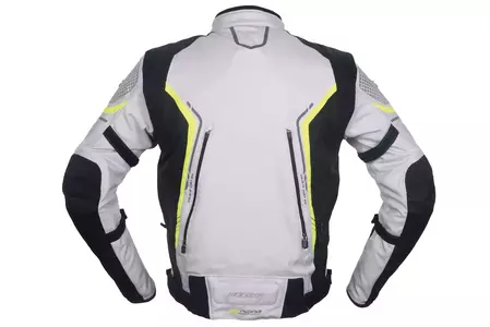 Modeka Khao chaqueta de moto textil ceniza negro M-2