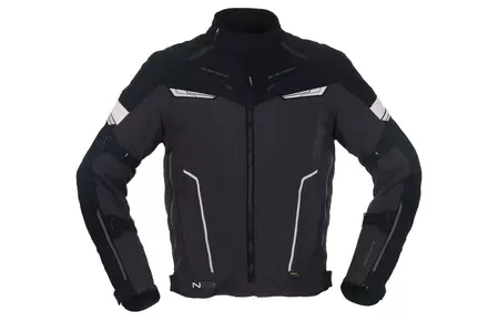 Modeka Neox crno-siva XXL tekstilna motoristička jakna-1
