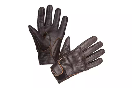 Modeka Hot Classic rukavice na motorku tmavohnedé 9-1