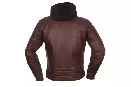 Casaco de motociclista em pele castanho-escuro Modeka Bad Eddie XL-2