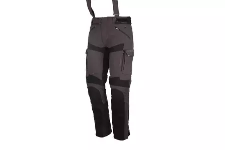 Modeka Tacoma II текстилен панталон за мотоциклет сиво-черен 5XL - 085590S5XL