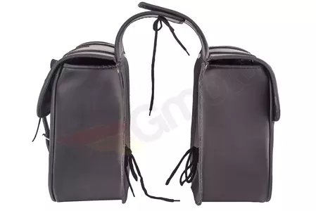 Kožne bočne torbe s klasičnim nitnama 25L x2-6