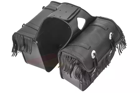 Leder-Seitentaschen mit Frendzalmi 25L x2-3