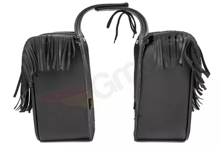 Leder-Seitentaschen mit Frendzalmi 25L x2-5