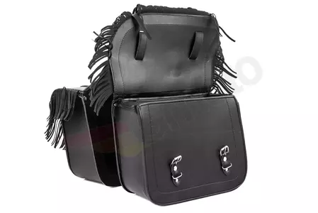 Leder-Seitentaschen mit Frendzalmi 25L x2-6
