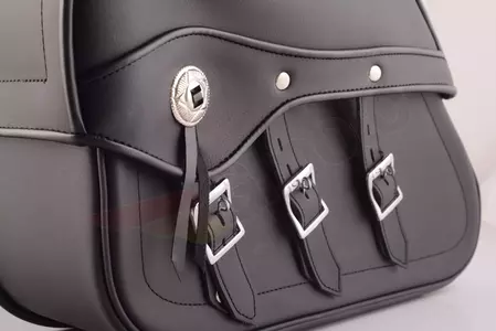 Klasikinės odinės šoninės bagažinės 20L-4