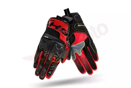 Černo-červené rukavice na motorku Shima Blaze L