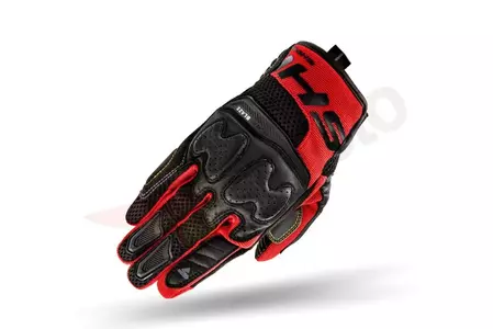 Mănuși de motocicletă Shima Blaze negru și roșu S-2