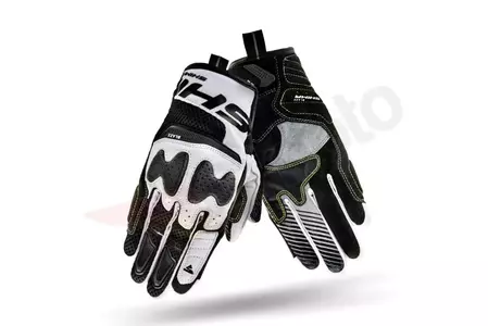 Mănuși de motocicletă Shima Blaze alb-negru și alb L